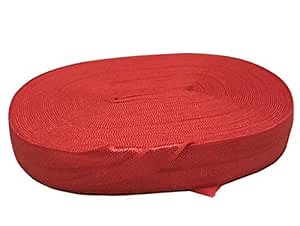 5/8" Elastic 10 yards Spool, Fold Over Elastic for Face Masks, Headbands or Hair Ties (Red)