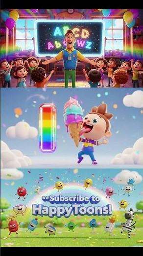 I for Ice Cream 🍦 | I Alphabet Song & Phonics | Kids ABC Learning Shorts