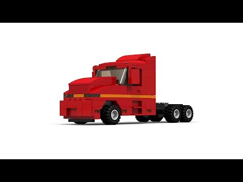 [MOC] LEGO City Semi truck instructions