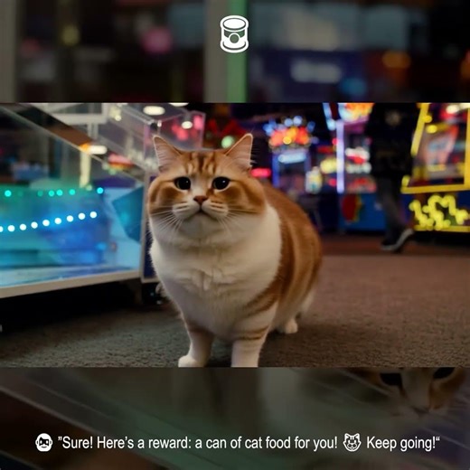 Cat Gets Pulled Out of Claw Machine & Runs to Owner for Food! 🐱🍖 Owner 'Hurry Back for Someone!' 😂