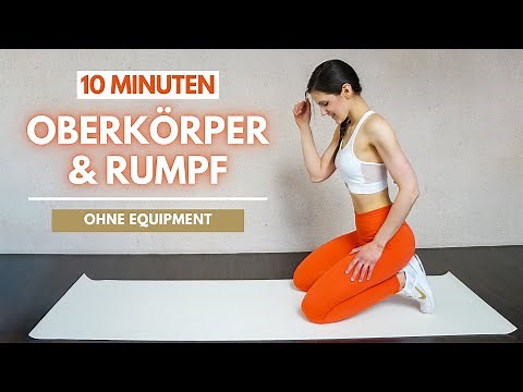 10 MIN UPPER BODY + TORIO Workout | Train arms, back, chest, shoulders & torso | Tina Halder