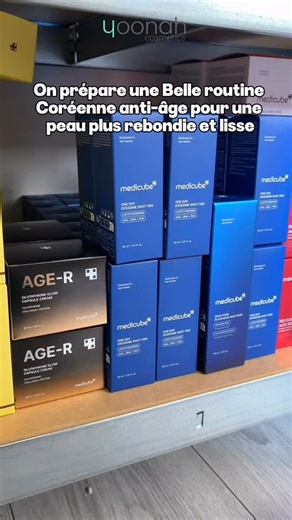 On prépare une routine Coréenne anti-âge pour une peau plus rebondie et lisse 🧏🏻‍♀️✨ #antiage #peaulisse #ride #preparationcommande #skincarecoreenne | Yoonah.Cosmetics