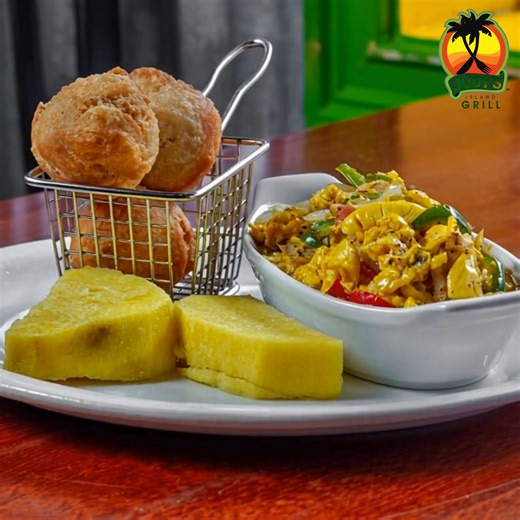🔥🇯🇲 Ackee & Saltfish 🇯🇲🔥 Jamaica’s National Dish and a true island classic! 🌴✨ Savory salt cod sautéed with tender boiled ackee, onions, tomatoes, scotch bonnet peppers 🌶️, and bold island spices 🤍🔥 Rich. Authentic. Straight island vibes. TRY IT — don’t miss it! 😋🍽️ 📍 Glen Burnie | Canton | Park Heights 🍽️ Dine In | 🥡 Carry Out | 🚗 Delivery | 📞 Call In | 💻 Order Online 👉 judysislandgrill.com | Judy's Island Grill