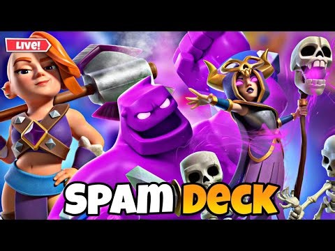 INSANE SPAM DECK Ladder Push 🔥 | #clashroyale