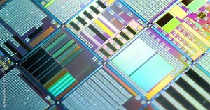 Silicon semiconductor wafer close-up. In electronics, a wafer also called a slice or substrate is a thin slice of semiconductor, a crystalline silicon, used for the fabrication of integrated circuits
