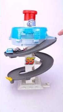 Unboxing Disney Pixar Cars Mini Racers Rust-Eze Spinning Raceway & Jackson Storm Hauler 🚗 #toy