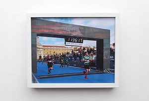 Personalized Marathon Finish Photo With Working Clock | Runner Gift - Etsy
