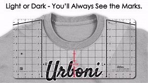 (5 Sizes) Tshirt Ruler Guide for Vinyl Alignment – T Shirt Measurement Tool, Center Placement Guide for Heat Press, Shirt Ruler, Left Chest Logo, DTF, HTV, Sublimation, Shirt Alignment Tool