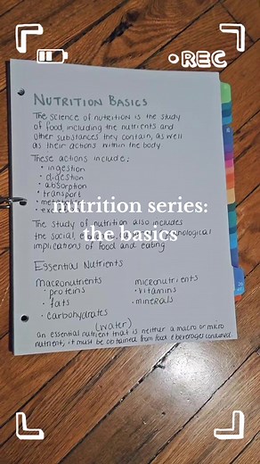 Basics of Nutrition: An Essential Study Guide