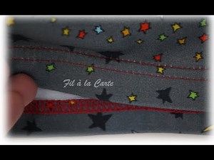 Ourlet recouvreuse travail en rond