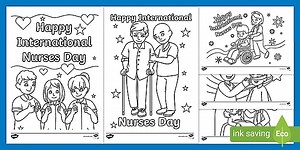 International Nurses Day Colouring Pages