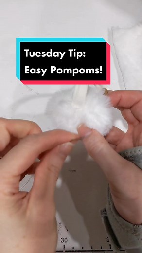 Easy Fabric Pompom Tutorial for Bunny Tails and Cosplay