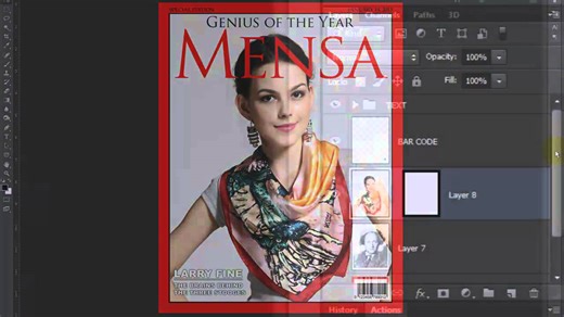 Photoshop tutorial: How to make a custom, magazine cover from a photo of someone