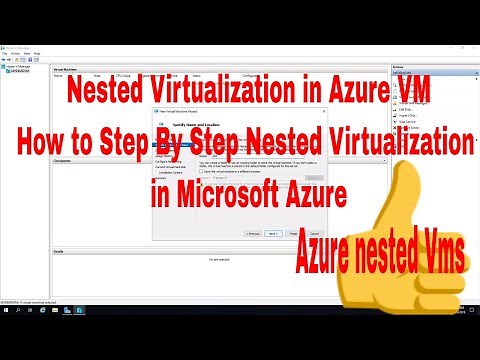 Create Hyper-V Server in Azure Cloud - How to enable nested virtualization in Azure Virtual Machines