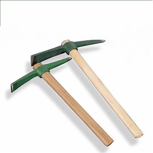 [Hot Item] China Customized High-Quality Household Small Wooden Handle Hoe Pick Agricultural Tools Mattock Pickaxe and Shovel