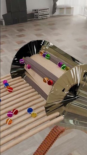 Endless Marble Loop Simulation 25,000 Glass Balls in a Gravity Powered Track with Escalators 🤯 3