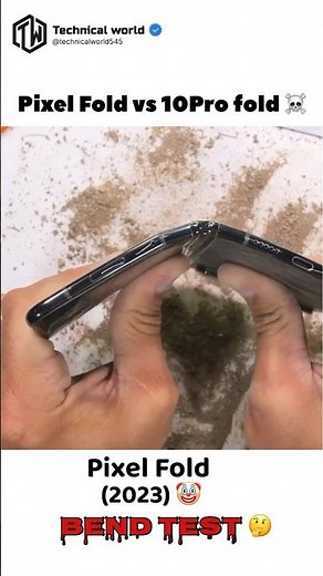 Pixel fold Vs pixel 10 pro fold ☠️#Bend test🤯#will it survive🤔#Google