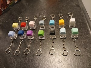 Mechanical Keyboard Fidget Keychain - Etsy