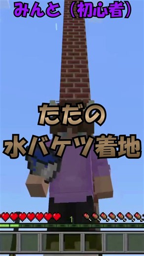 マイクラ着地方法の違い #マイクラ #着地
