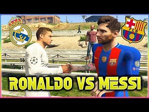 MESSI vs RONALDO El Clasico 2017 Football Challenges in GTA 5