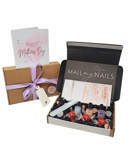 Mother's Day Nail Polish Set | Gel-like Polish, Nail File (letterbox Gift) - Etsy