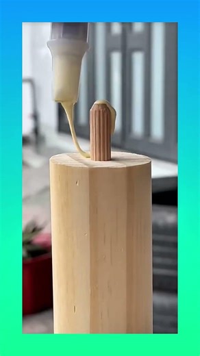 Seamless join as two wooden sticks, connected firmly without using nails.#woodworking #craft #shorts