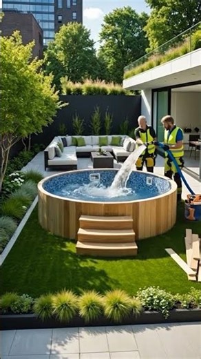 Small Backyard Pool Installation