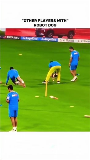 Jadeja With Robot Dog 😂😂 #ipl #jadeja