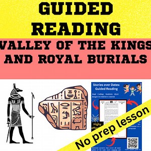 Ancient History - Ancient Egypt Valley of the Kings Guided Reading Worksheet