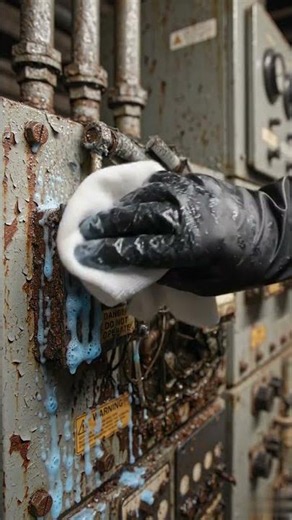 Satisfying Rust Removal on Abandoned Control Switch #asmr