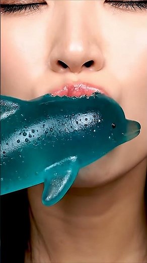 Amazing! ASMR Eating Giant Gummy Dolphin!