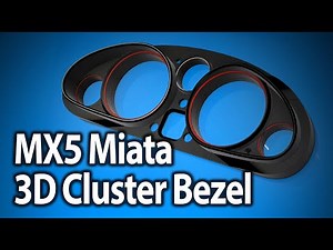 MX5 Miata 3D cluster bezel