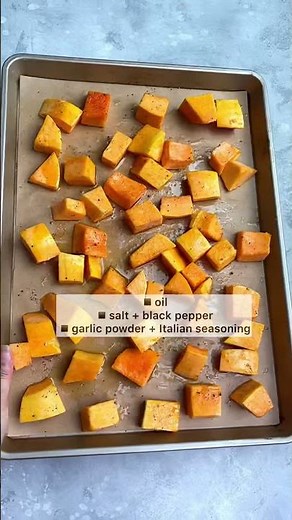 Roasted Butternut Squash 2 Ways - Oven + Air Fryer