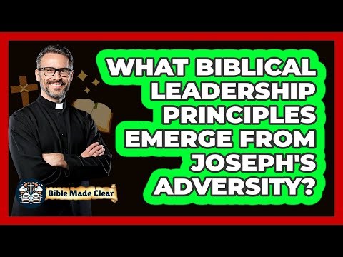 What Biblical Leadership Principles Emerge From Joseph's Adversity?