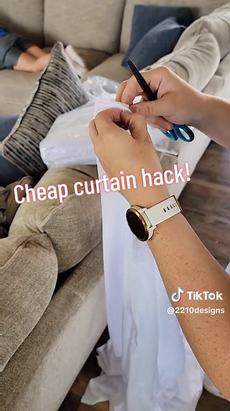 Cheap Curtain Hack: Transform Sheets into Stylish Drapes