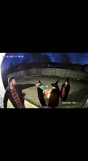 CCTV Shows Witch Crawling on Walls at Night 😰🧙‍♀️🧗#cctv #horror #creepy #witch #shorts #viralshorts