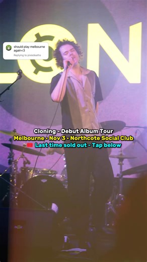 Melbourne — last time was sold out  We’re back Nov 3 at Northcote Social Club. ️ Don’t wait — tap below 﫶 | Cloning | Facebook