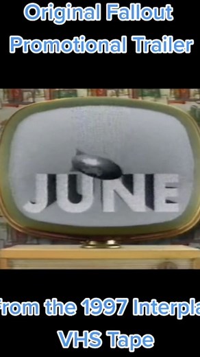 Forgot to post yesterday! This is the original fallout trailer from the 1997 interplay VHS tape! #fallout #fallout1 #1997 #90sgames #vhs #falloutcollection #oldvideo #videogame #videogametrailer | The Fallout Collector