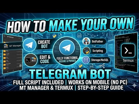How to Make a Telegram Bot Using Termux & MT Manager | Full Setup Guide 2026 🚀