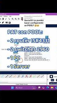 🌐💻 How to configure a PAT with a POOL in Cisco Packet Tracer