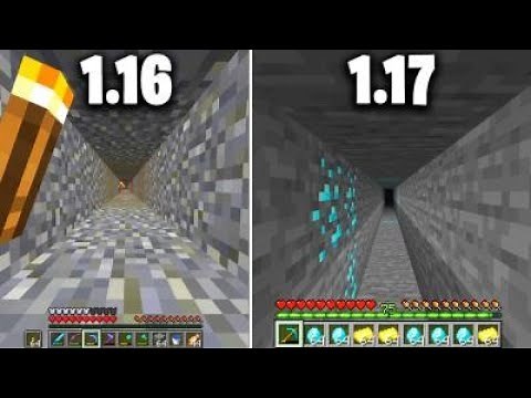 Strip Mining in the New 1.17 Update VS 1.16