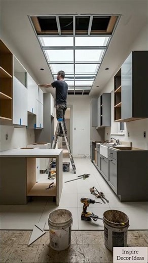 This Skylight Kitchen Feels Unreal #84 | Luxury Glass Ceiling Design | Inspire Decor Ideas