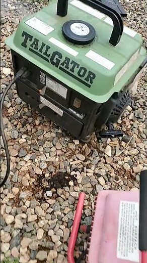 running hf tailgator Generator to put it away for storage so there's no gas in the carburetor