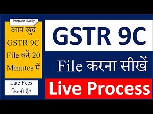 GSTR 9C Live | HOW to File GSTR 9C Easily on Portal Directly | GST Reconciliation Statement | GST