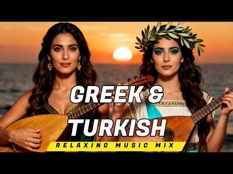 Greek & Turkish Fusion Relaxation Music 🇬🇷🇹🇷 : Soulful at Mediterranean Sunset | Bouzouki & Oud