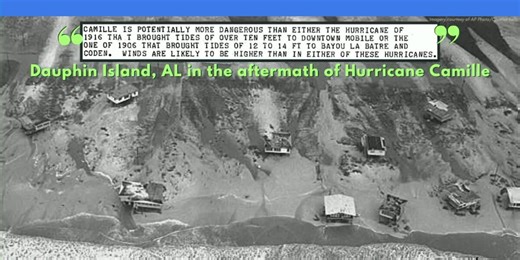 Remembering Hurricane Camille in August of 1969