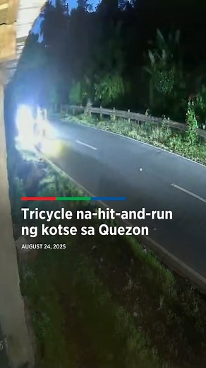 Tricycle na-hit-and-run ng kotse sa Quezon | ABS-CBN News
