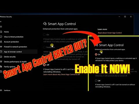 Fix Smart App Control Greyed Out in Windows 11
