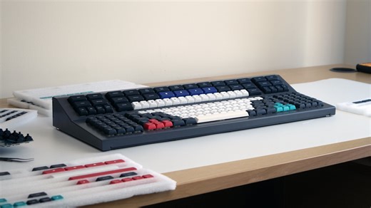 This massive 173% mechanical keyboard is a tribute to the classic space-cadet keyboard