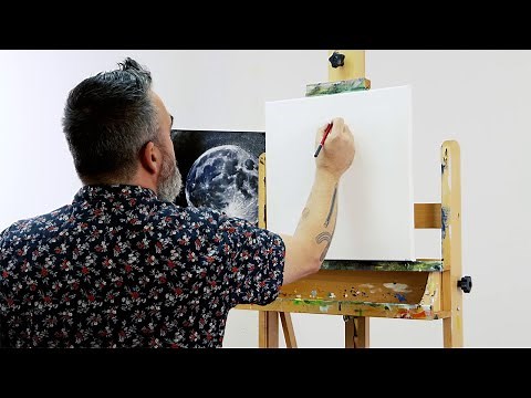 How to: work with a canvas on an easel